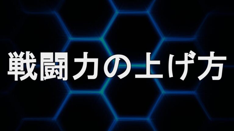 Pso2ngs 戦闘力を上げる方法